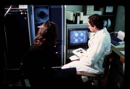 physician and computer / photo courtesy of NIH Image Bank